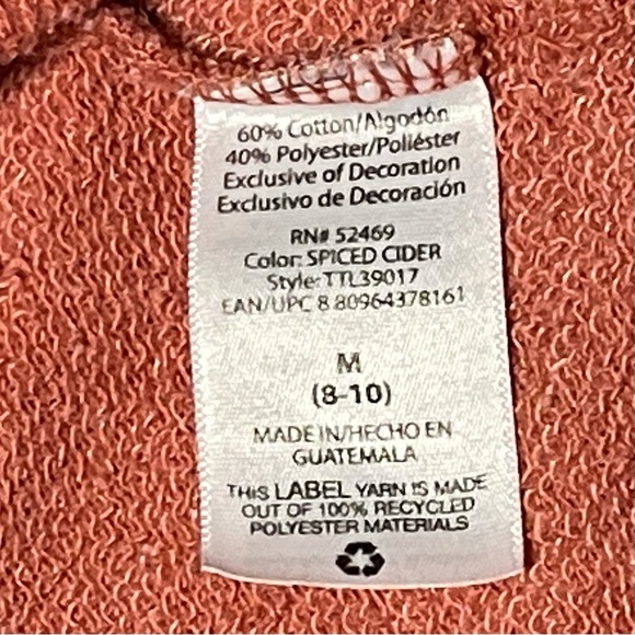 Celebrate Secondhand Values ~ WEAR YOUR VALUES ~ Rehabbed Sweatshirt ~ M - Picture 6 of 6